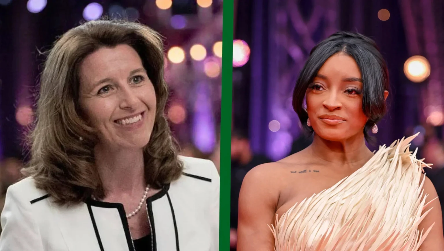 Kathy Warden and Simone Biles