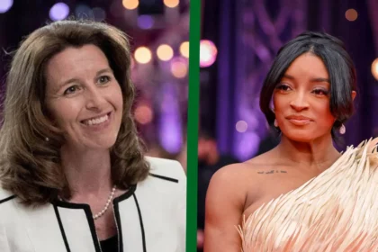 Kathy Warden and Simone Biles