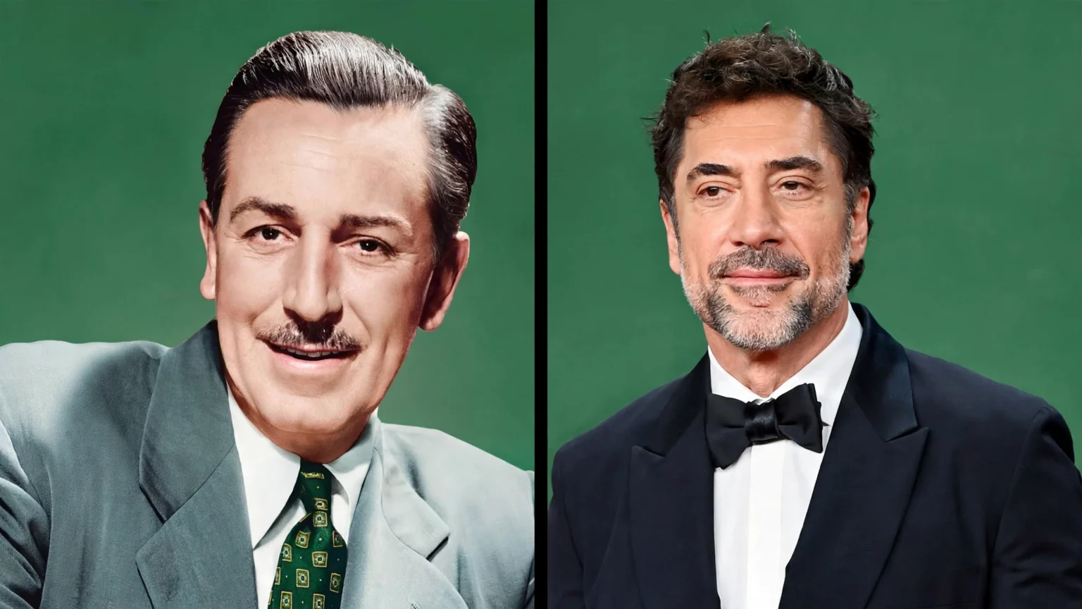 Walt Disney and Javier Bardem