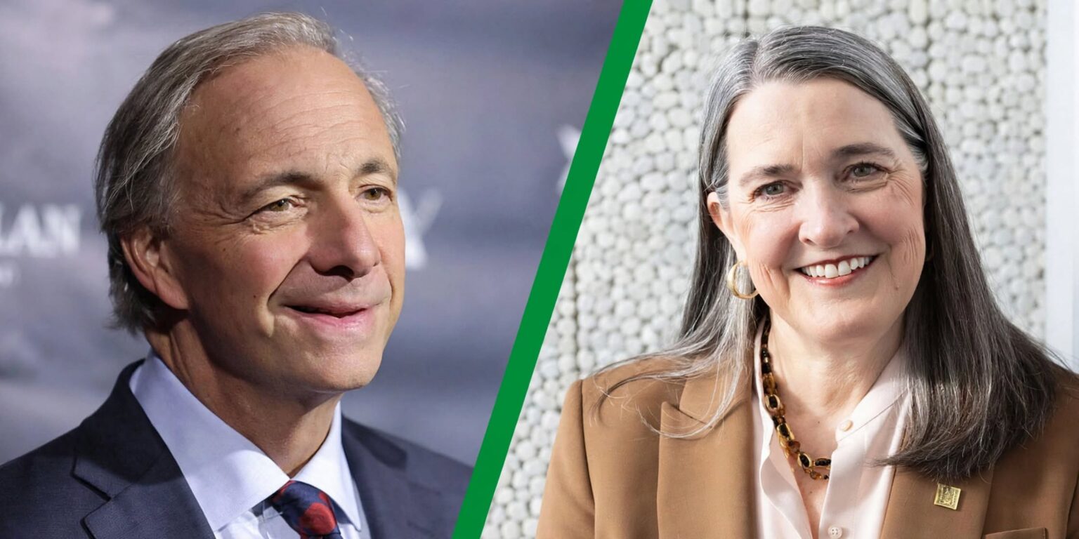 Ray Dalio and Patricia Poppe