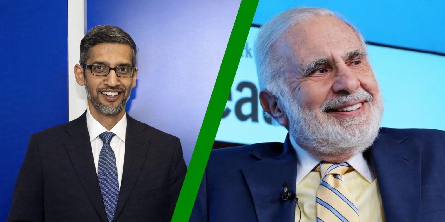 Sundar Pichai and Carl Icahn