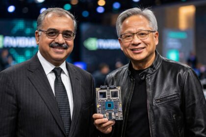 Dilip Shanghvi and Jensen Huang