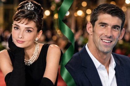 Michael Phelps and Audrey Hepburn