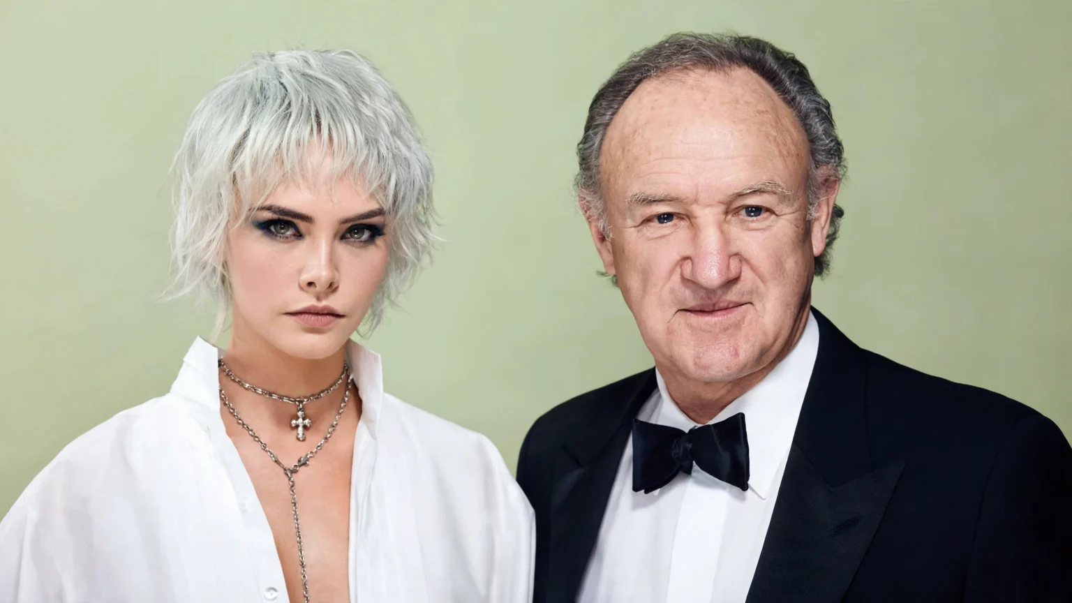 Cara Delevingne and Gene Hackman