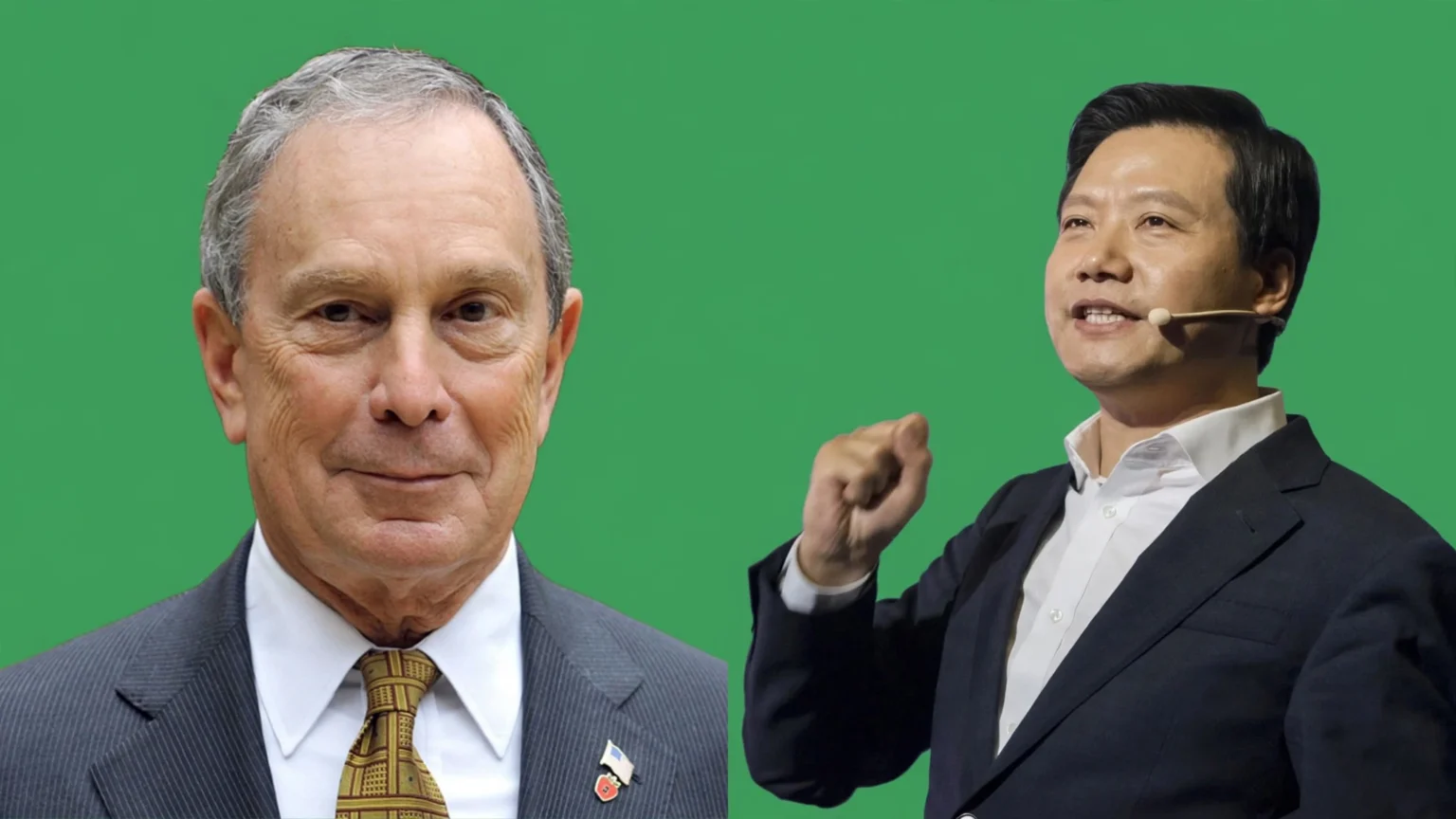 Michael Bloomberg and Lei Jun