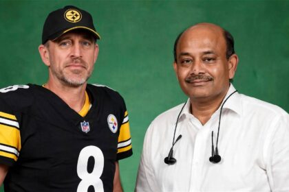 Aaron Rodgers and Radhakishan Damani